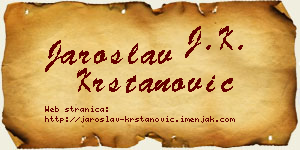Jaroslav Krstanović vizit kartica